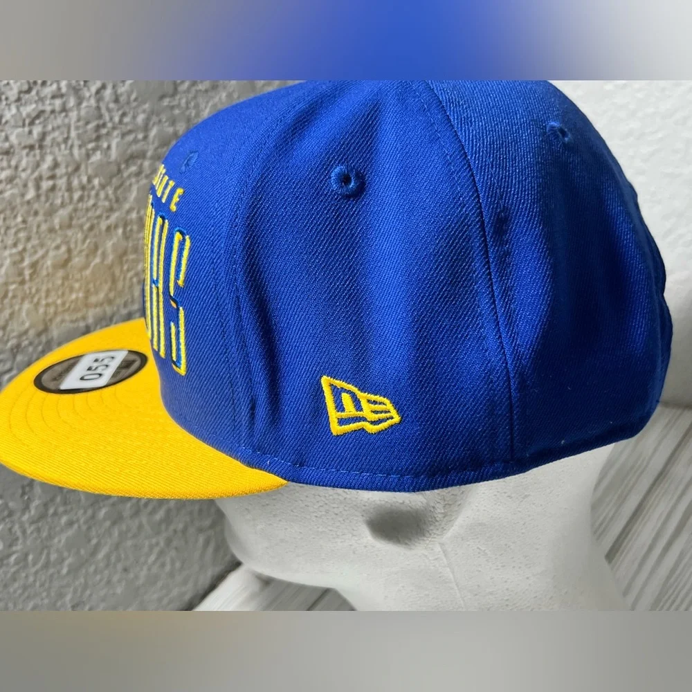 New Era Adult Golden State Warriors 9FIFTY Adjustable Snapback Hat one size blue